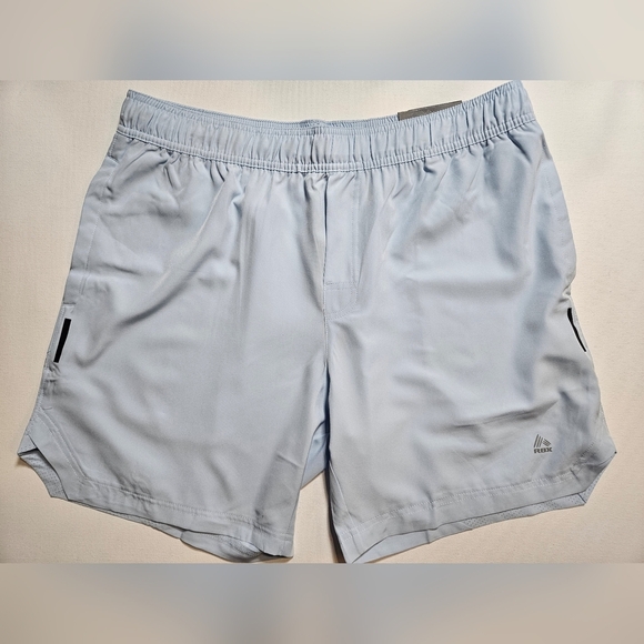 Light Blue Shorts RBX Mens XL Performance Training Activewear‎ Sport Beachy NEW - Picture 1 of 10